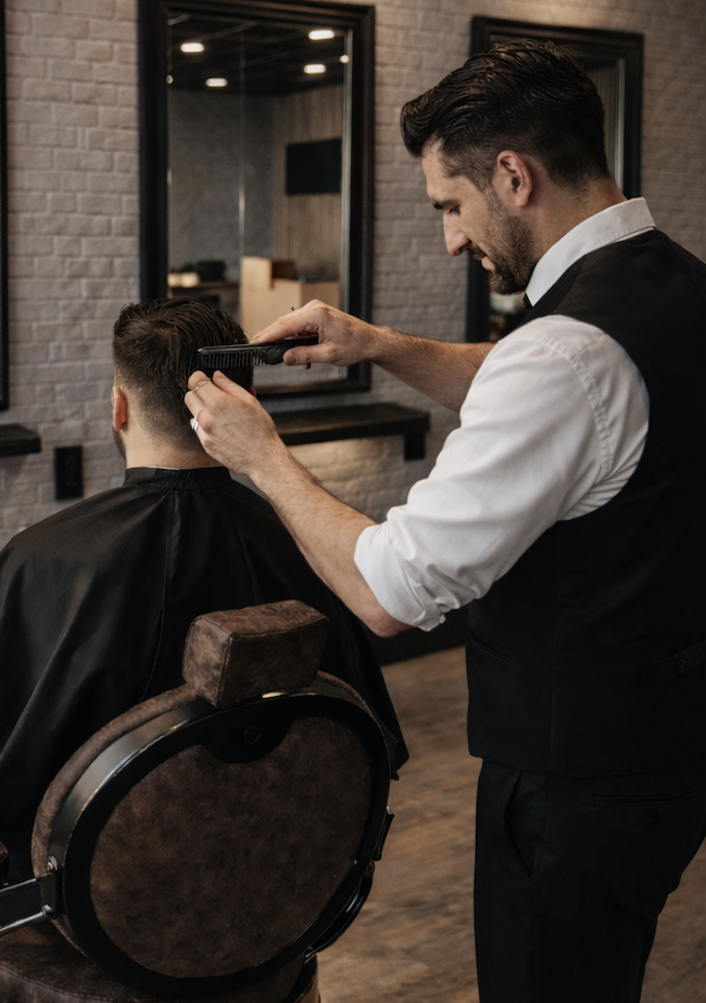 barber shop interior chair