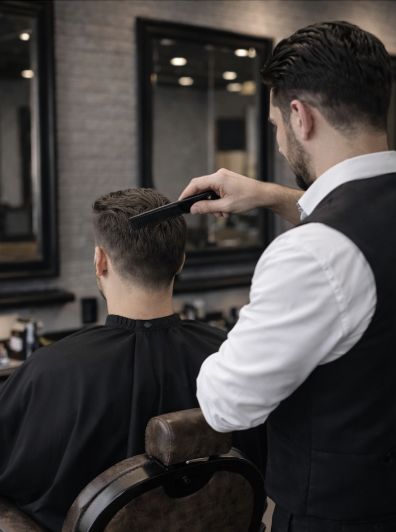 barber shop interior chair